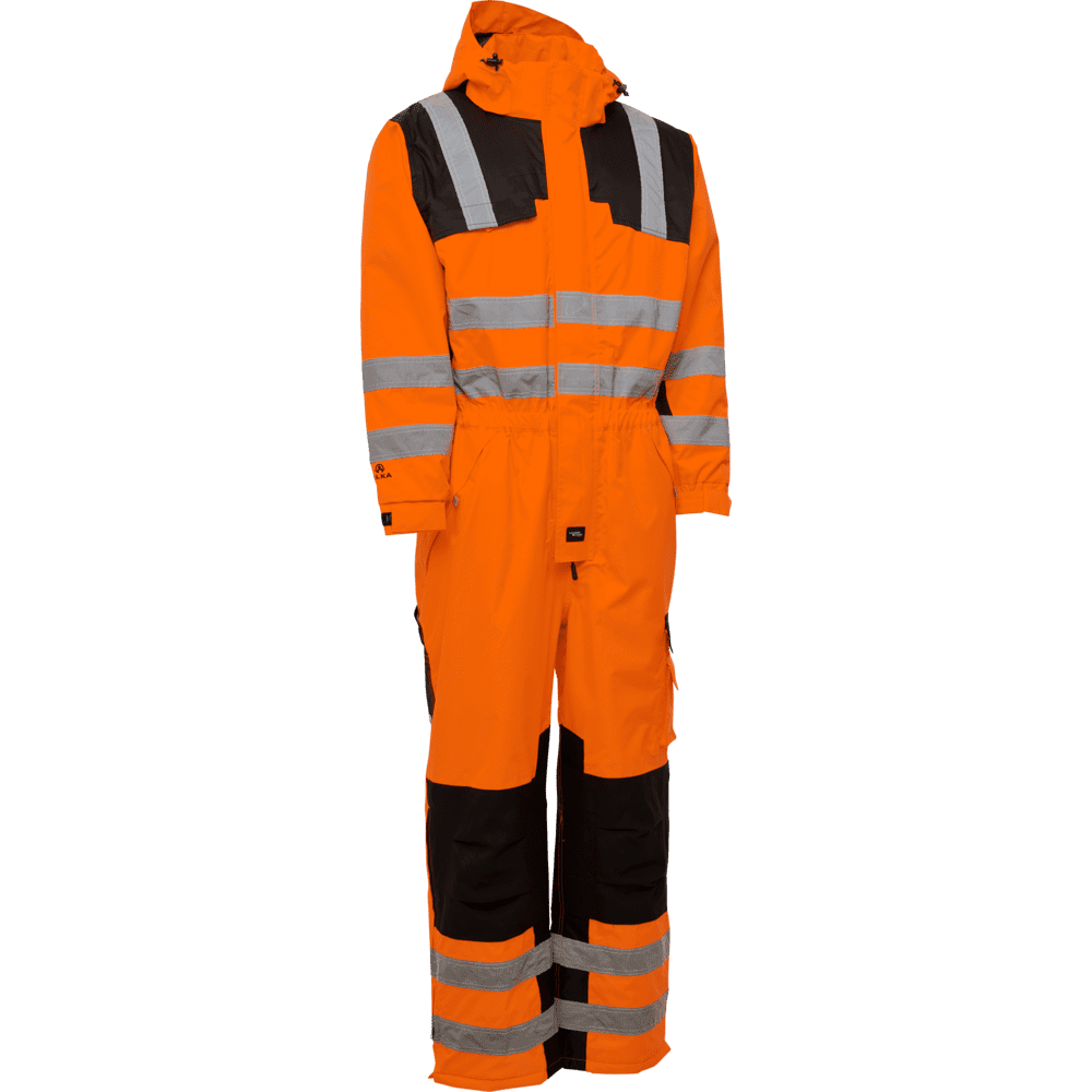  ELKA Visible Xtreme Thermal Coverall 088000R #colour_hi-vis-orange-black