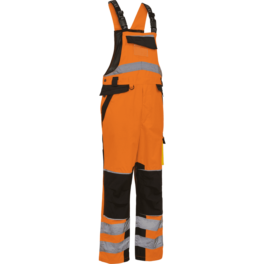 ELKA Visible Xtreme Bib & Brace 089904R #colour_hi-vis-orange-black