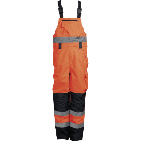 ELKA Securetech Multinorm Bib & Brace 089950R #colour_hi-vis-ora-navy