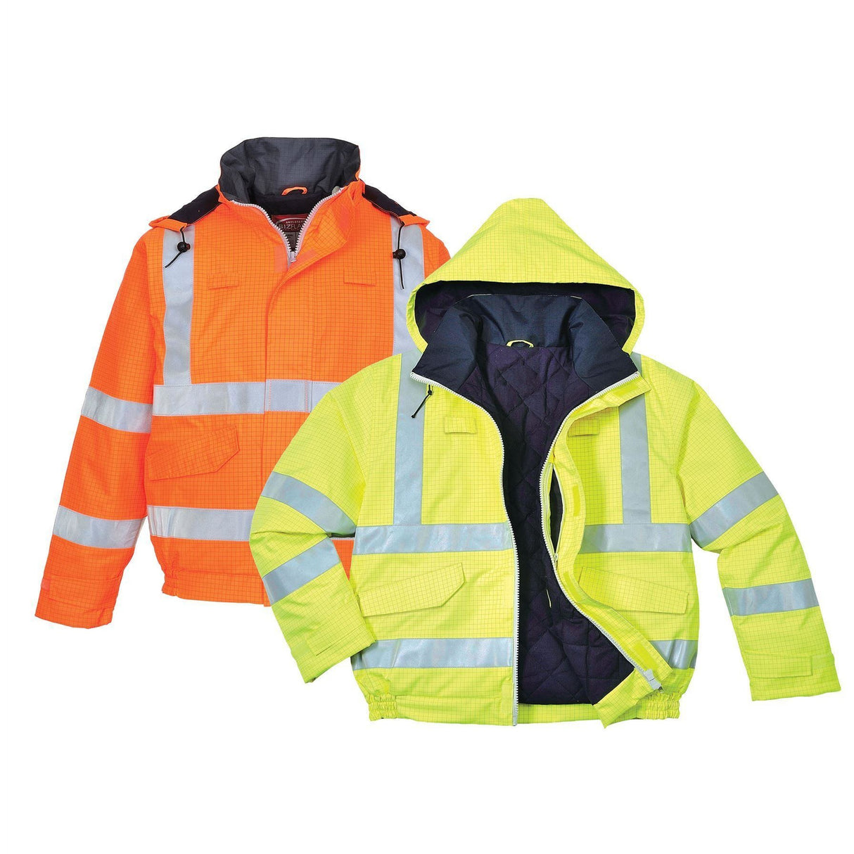 Portwest Bizflame Rain Hi-Vis Antistatic FR Bomber Jacket