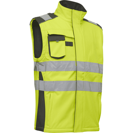 ELKA Visible Xtreme Softshell Jacket 116504R #colour_hi-vis-yell-grey