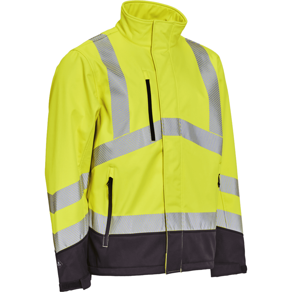 ELKA Visible Xtreme Softshell Jacket 116505R #colour_hi-vis-yell-black