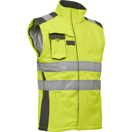 ELKA Visible Xtreme Winter Softshell Jacket 116514R #colour_hi-vis-yell-grey