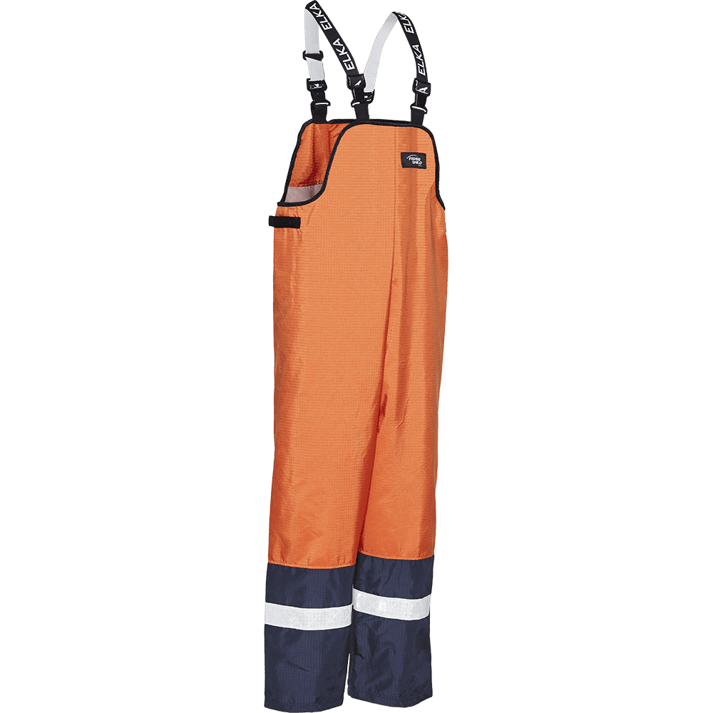 ELKA Fishing Shield Bib & Brace 127302 #colour_orange-navy