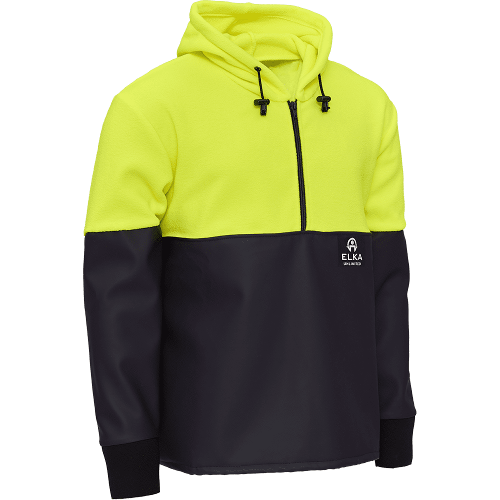 ELKA Unlimited Fleece Smock 150010 #colour_hi-vis-yell-navy