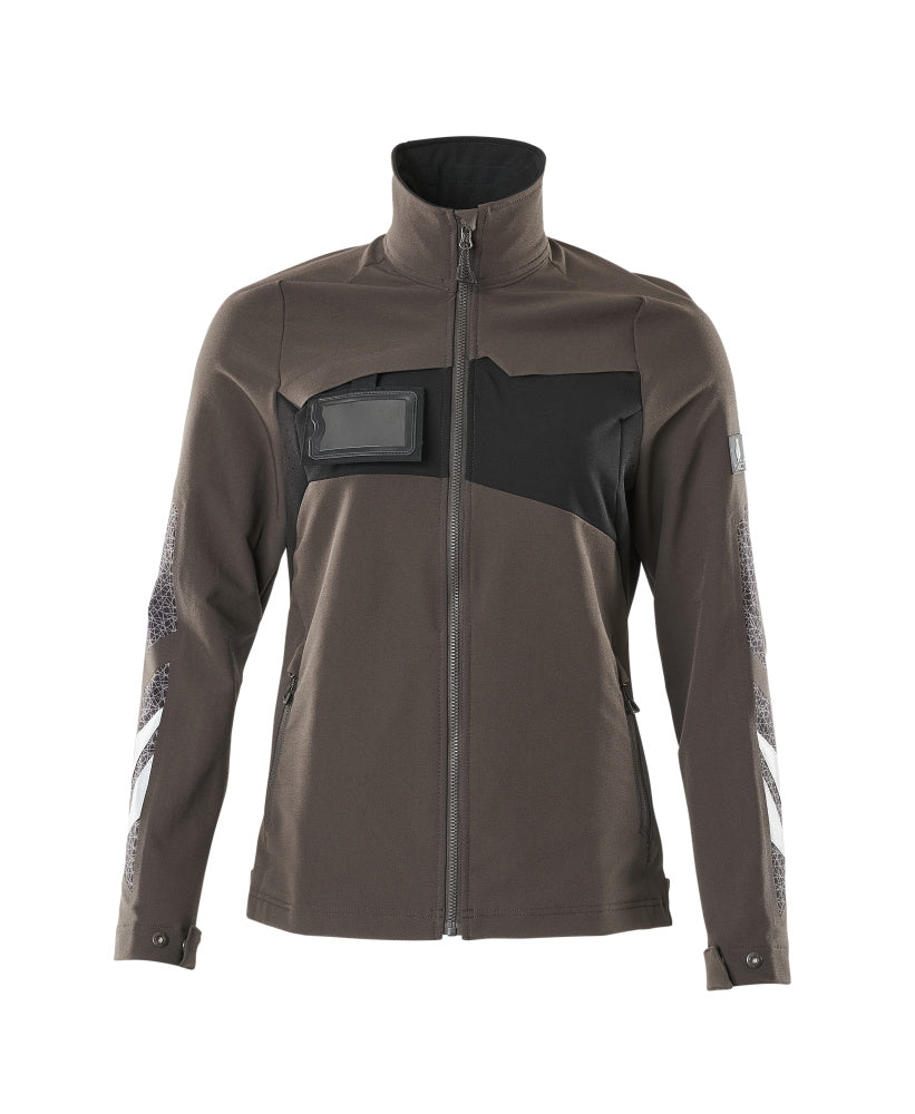 Mascot Accelerate Ladies Ultimate Stretch Light Work Jacket #colour_dark-anthracite-black