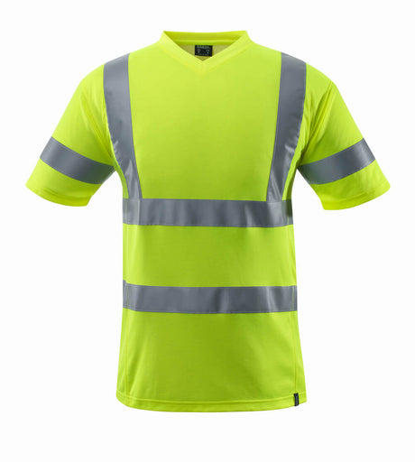 Mascot Safe Classic V-neck T-shirt #colour_hi-vis-yellow