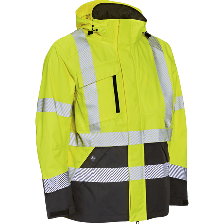 ELKA Visible Xtreme Stretch Jacket 186000R #colour_hi-vis-yell-black