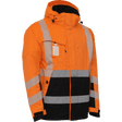 ELKA Visible Xtreme Stretch Winter Jacket 186100R #colour_hi-vis-orange-black