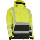 ELKA Visible Xtreme Stretch Winter Jacket 186100R #colour_hi-vis-yell-black