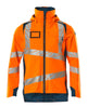 Mascot Accelerate Safe Lightweight Lined Outer Shell Jacket #colour_hi-vis-orange-dark-petroleum