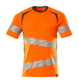 Mascot Accelerate Safe Modern Fit T-shirt #colour_hi-vis-orange-moss-green