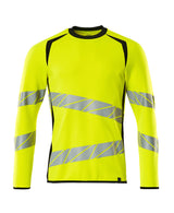 Mascot Accelerate Safe Modern Fit Sweatshirt #colour_hi-vis-yellow-black