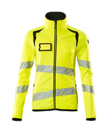 Mascot Accelerate Safe Ladies Microfleece Jacket with Zipper #colour_hi-vis-yellow-black