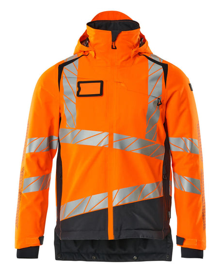 Mascot Accelerate Safe Winter Jacket with CLIMascot #colour_hi-vis-orange-dark-navy