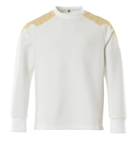 Mascot Food & Care Sweatshirt #colour_white-curry-gold