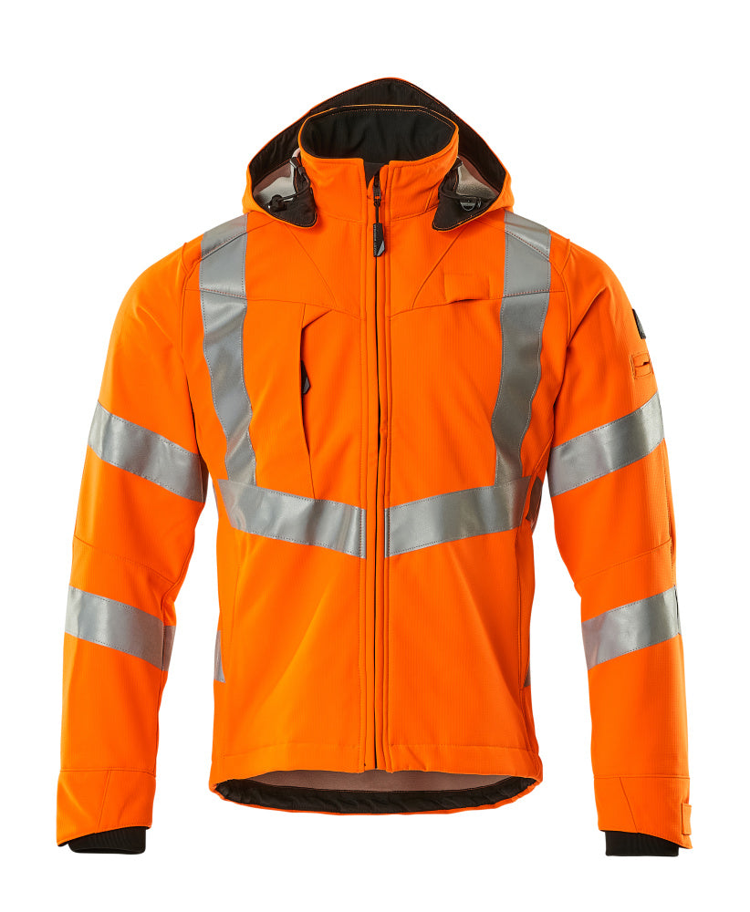 Mascot Safe Supreme Blackpool Softshell jacket #colour_hi-vis-orange