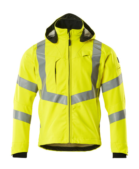 Mascot Safe Supreme Blackpool Softshell jacket #colour_hi-vis-yellow