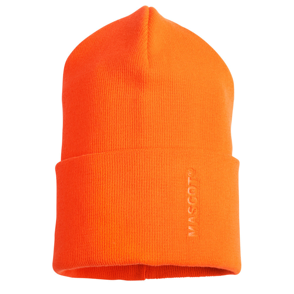 Mascot Complete Knitted Hat #colour_hi-vis-orange