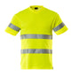 Mascot Safe Classic Modern Fit V-Neck T-Shirt #colour_hi-vis-yellow