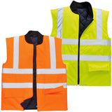 Portwest Hi-Vis Reversible Bodywarmer