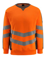 Mascot Safe Supreme Wigton Sweatshirt #colour_hi-vis-orange-dark-anthracite