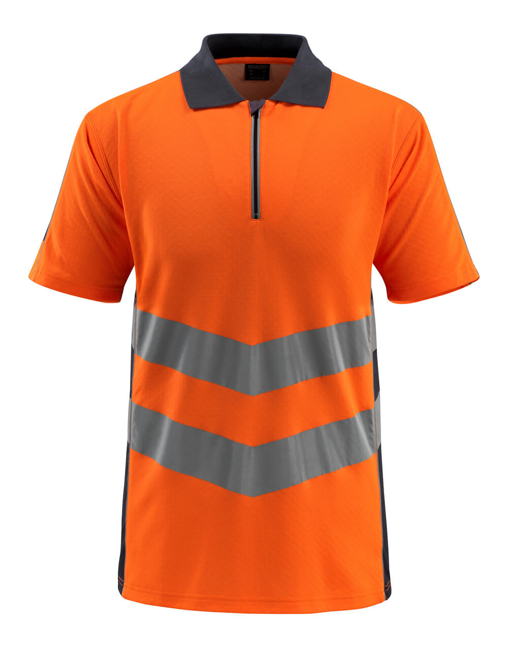 Mascot Safe Supreme Murton Polo shirt #colour_hi-vis-orange-dark-navy