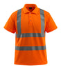 Mascot Safe Light Bowen Polo Shirt #colour_hi-vis-orange