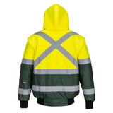 Portwest Hi-Vis 3-in-1 X Back Contrast Bomber Jacket