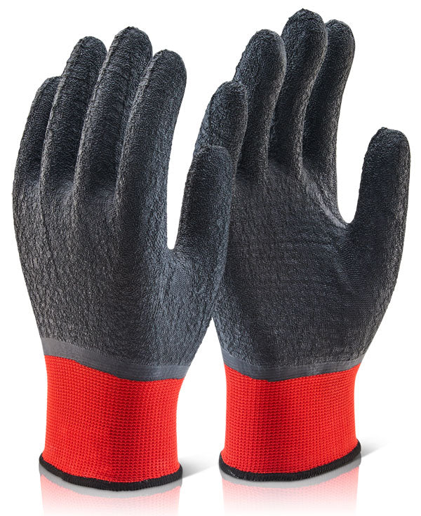 Beeswift Multi-purpose Fully Coated Latex Polyester Knitted Glove Black