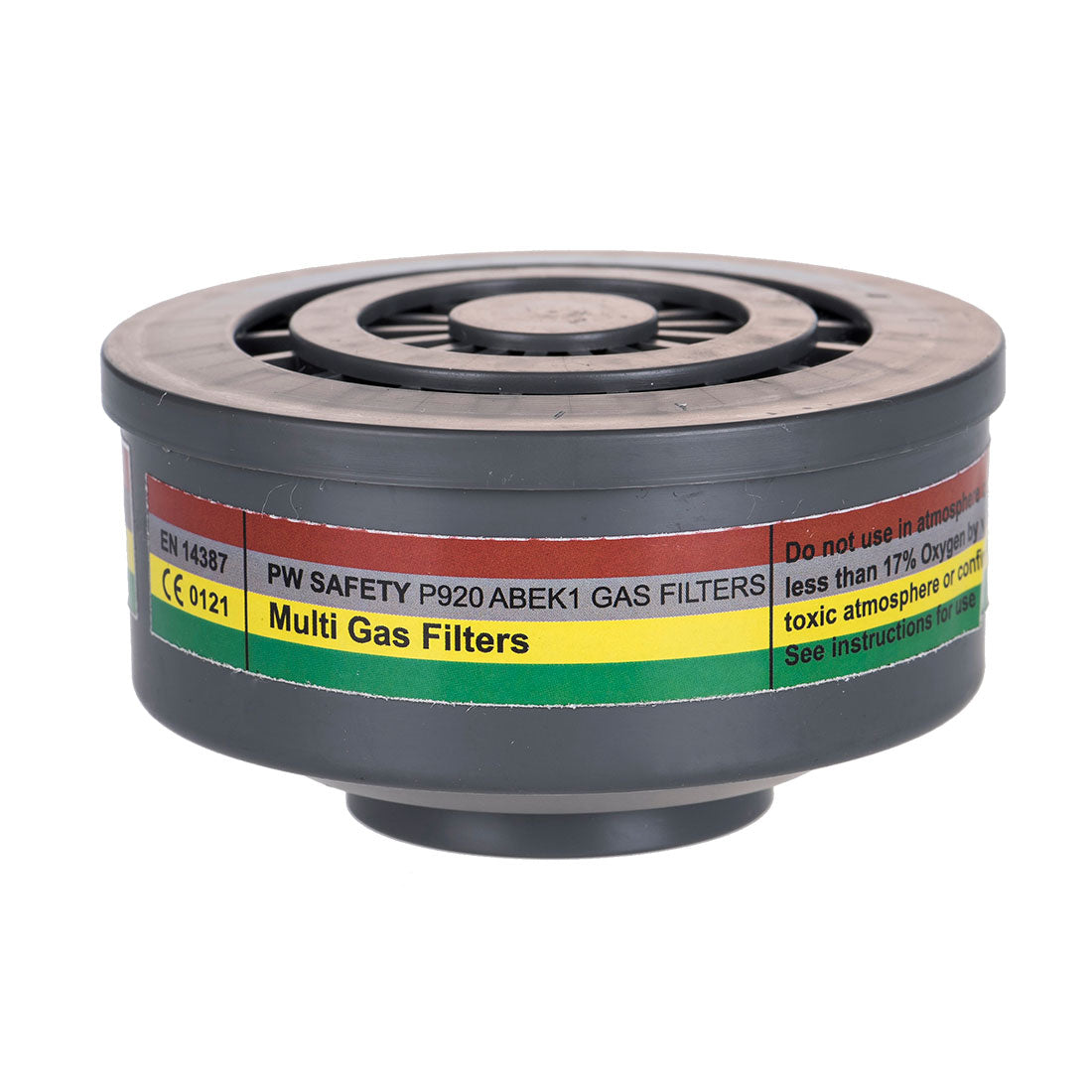 Portwest ABEK1 Gas Filter Special Thread Connection (Pack of 4)