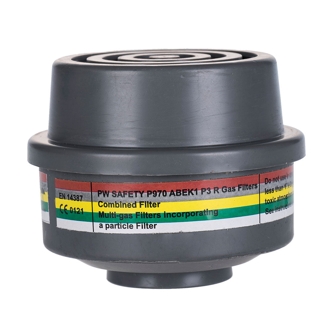 Portwest ABEK1P3 Combination Filter Special Thread Connection (Pack of 4)