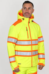 Bisley Taped Double Hi-Vis Softshell Jacket