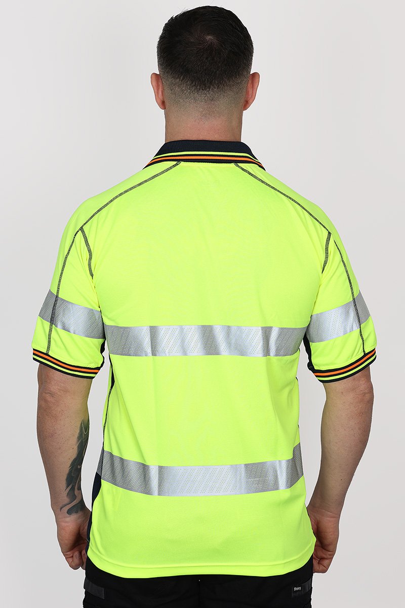 Bisley Hi-Vis Polyester Mesh Polo Shirt