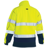 Bisley Taped Hi-Vis Fleece 1/4 Zip Pullover Jumper