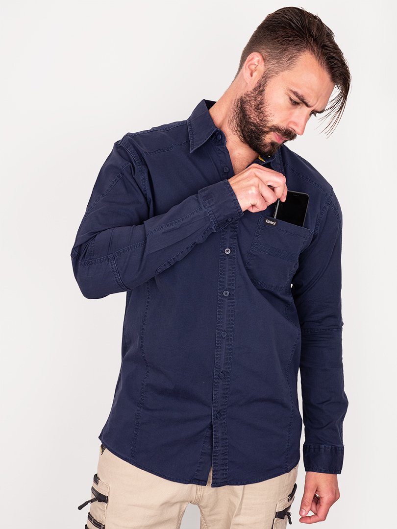 Bisley Flex & Move Long Sleeve Stretch Shirt