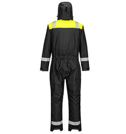 Portwest PW3 Winter Coverall #colour_black-yellow