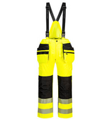 Portwest PW3 Hi-Vis Rain Bib and Brace #colour_yellow-black