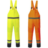 Portwest Hi-Vis Contrast Bib & Brace - Unlined