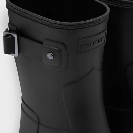 Hunter Ladies Refined Slim Fit Short Wellington Boots #colour_black