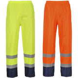 Portwest Hi-Vis Classic Contrast Rain Trouser