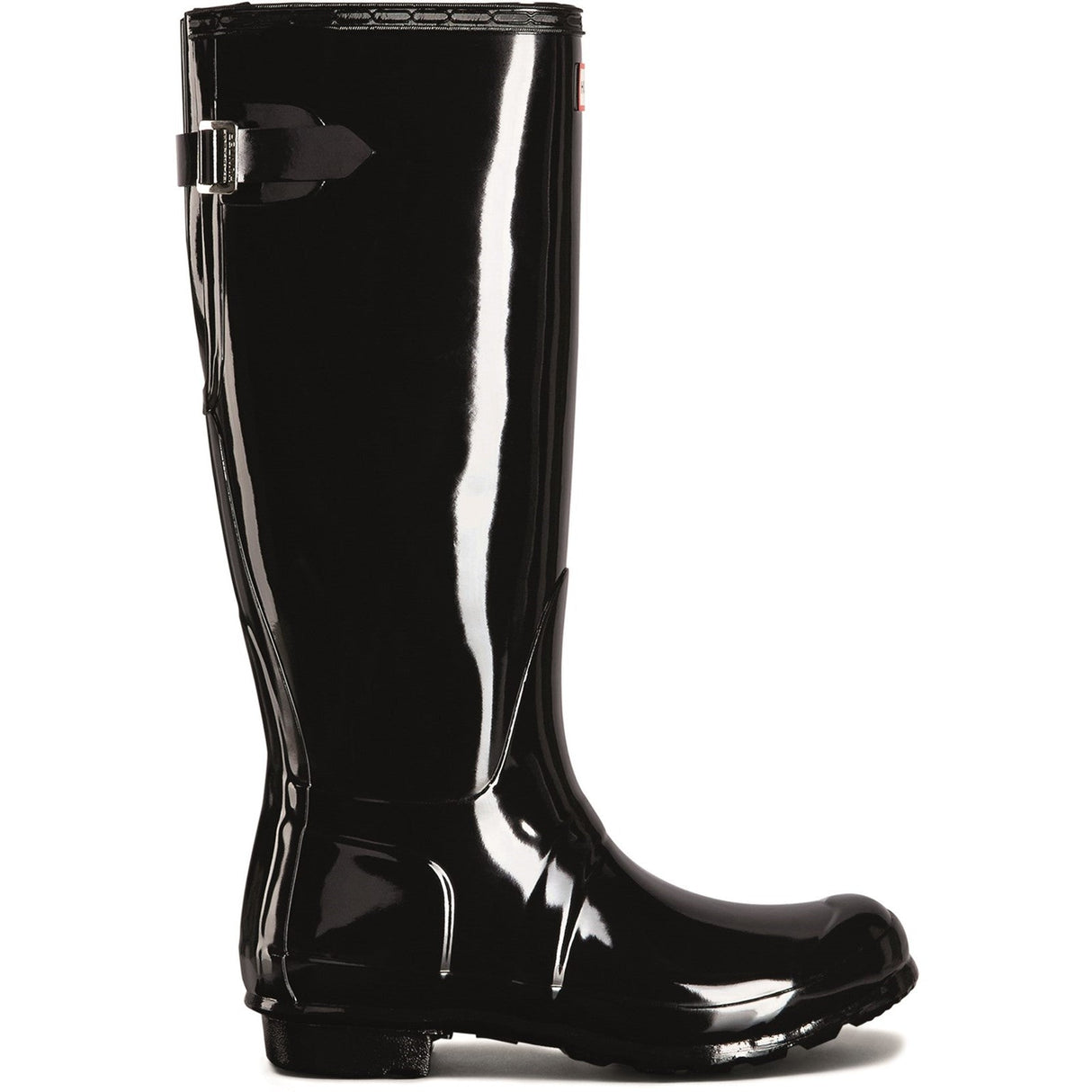 Hunter Women's Tall Back Adjustable Gloss Wellington Boots