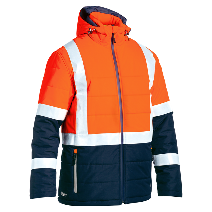 Bisley Taped Two Tone Hi-Vis Puffer Jacket