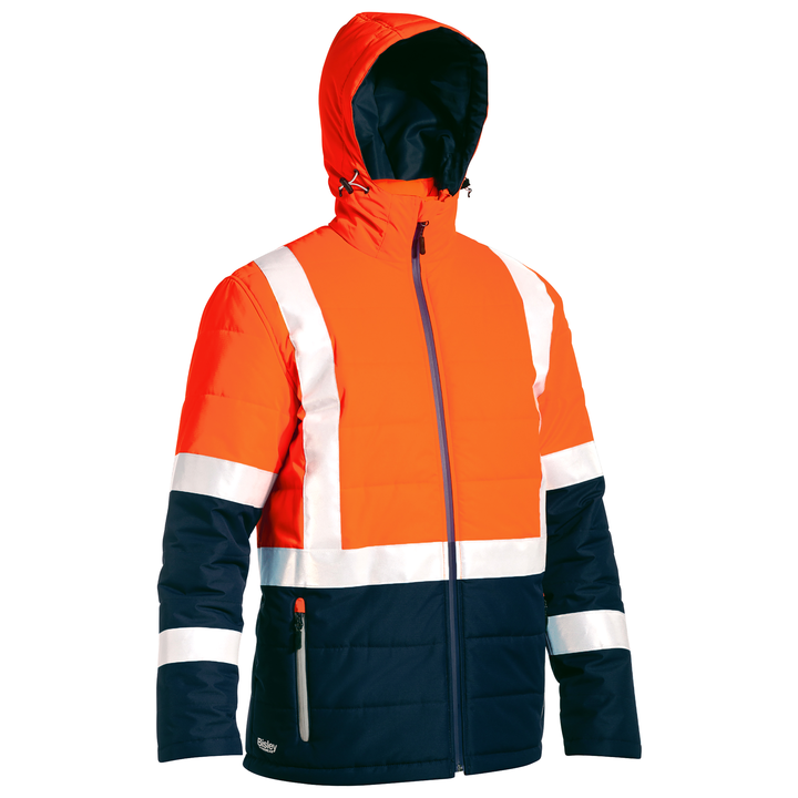 Bisley Taped Two Tone Hi-Vis Puffer Jacket