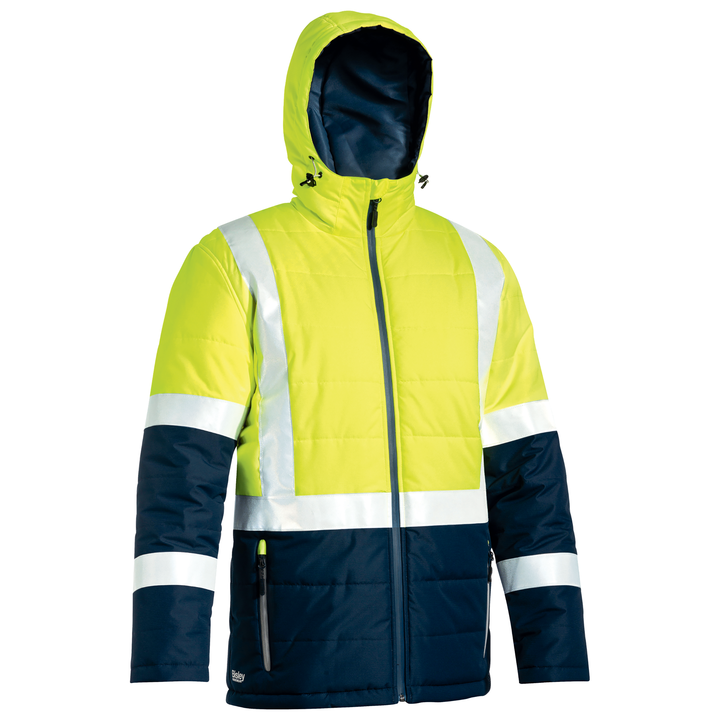 Bisley Taped Two Tone Hi-Vis Puffer Jacket