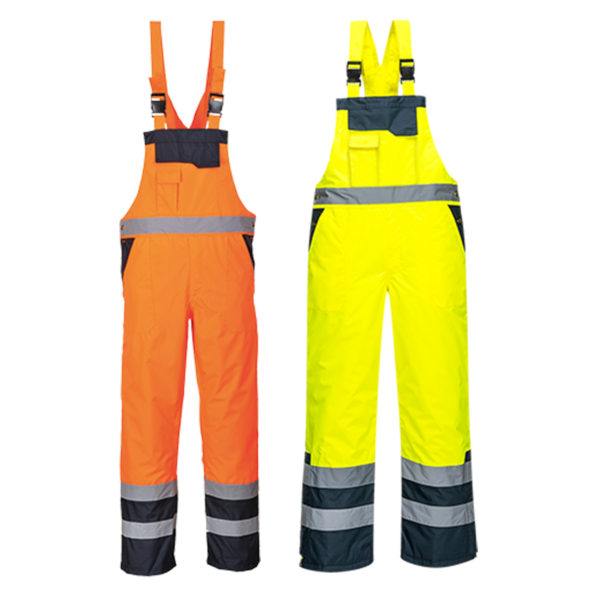 Portwest Hi-Vis Contrast Winter Bib and Brace