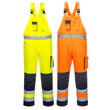 Portwest Dijon Hi-Vis Contrast Work Bib and Brace